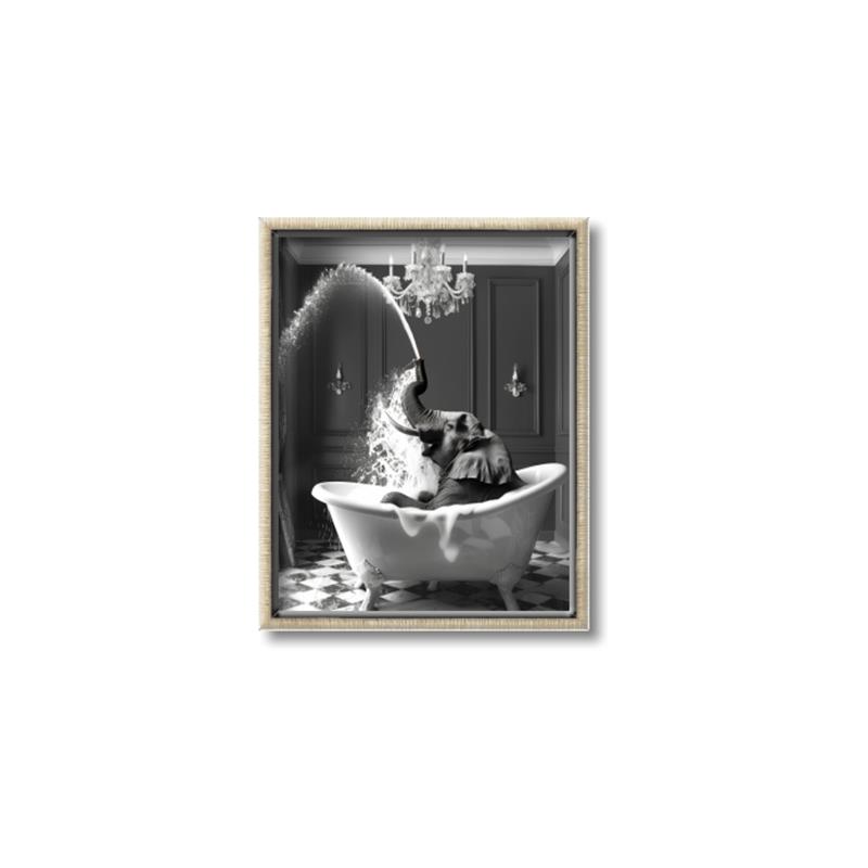 Picture of Splish Splash Safari _GroupedProduct_Rectangle_Portrait_Canvas_Framed_