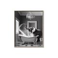 Picture of Joyful Elephant Bath Time _GroupedProduct_Rectangle_Portrait_Canvas_Framed_