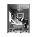 Picture of Joyful Elephant Bath Time _GroupedProduct_Rectangle_Portrait_Canvas_Framed_