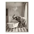 Picture of Luxuary Elephant _GroupedProduct_Rectangle_Portrait_Canvas_Framed_