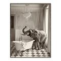 Picture of Luxuary Elephant _GroupedProduct_Rectangle_Portrait_Canvas_Framed_