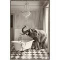 Picture of Luxuary Elephant _GroupedProduct_Rectangle_Portrait_Canvas_Framed_