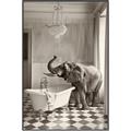 Picture of Luxuary Elephant _GroupedProduct_Rectangle_Portrait_Canvas_Framed_