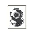 Picture of Vintage Diver Poster _GroupedProduct_Rectangle_Portrait_Canvas_Framed_