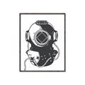 Picture of Vintage Diver Poster _GroupedProduct_Rectangle_Portrait_Canvas_Framed_