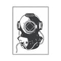Picture of Vintage Diver Poster _GroupedProduct_Rectangle_Portrait_Canvas_Framed_