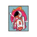 Picture of Space Explorer Poster _GroupedProduct_Rectangle_Portrait_Canvas_Framed_