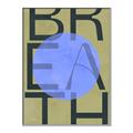 Picture of Breath Typography Poster _GroupedProduct_Rectangle_Portrait_Canvas_Framed_