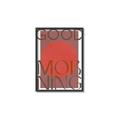 Picture of Good Morning Typography Poster _GroupedProduct_Rectangle_Portrait_Canvas_Framed_