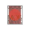 Picture of Good Morning Typography Poster _GroupedProduct_Rectangle_Portrait_Canvas_Framed_