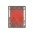 Picture of Good Morning Typography Poster _GroupedProduct_Rectangle_Portrait_Canvas_Framed_