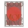 Picture of Good Morning Typography Poster _GroupedProduct_Rectangle_Portrait_Canvas_Framed_