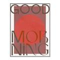 Picture of Good Morning Typography Poster _GroupedProduct_Rectangle_Portrait_Canvas_Framed_