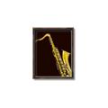 Picture of Golden Saxophone Poster _GroupedProduct_Rectangle_Portrait_Canvas_Framed_