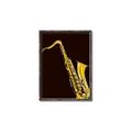Picture of Golden Saxophone Poster _GroupedProduct_Rectangle_Portrait_Canvas_Framed_
