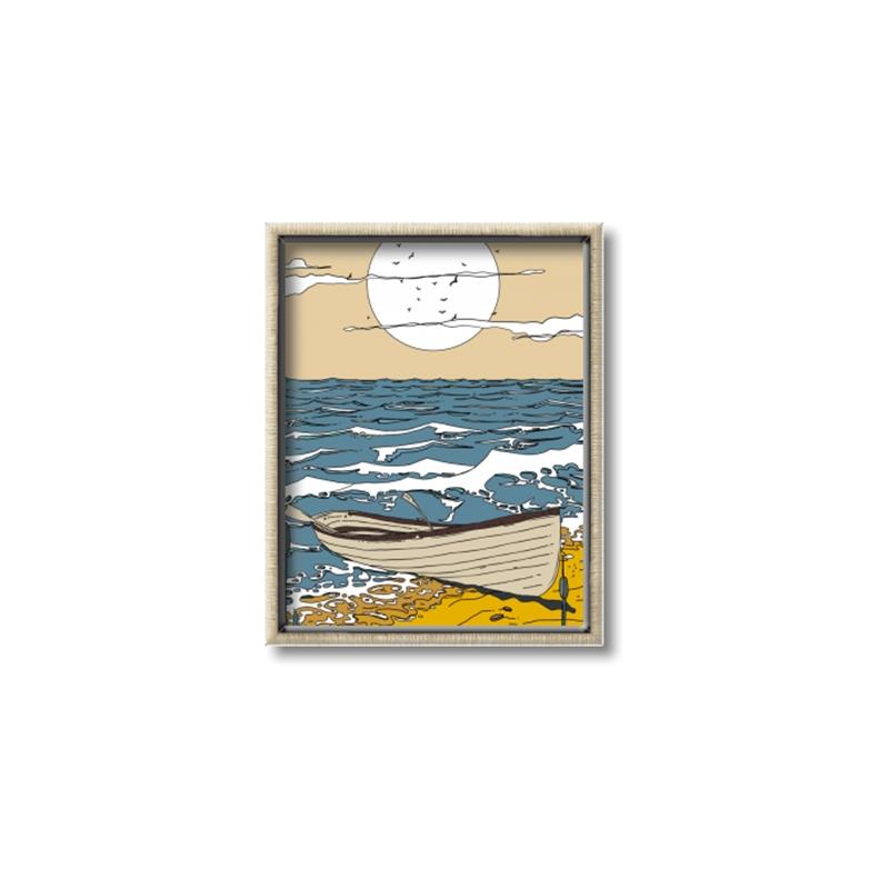 Picture of Summer Vacation Poster _GroupedProduct_Rectangle_Portrait_Canvas_Framed_