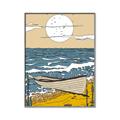 Picture of Summer Vacation Poster _GroupedProduct_Rectangle_Portrait_Canvas_Framed_
