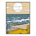 Picture of Summer Vacation Poster _GroupedProduct_Rectangle_Portrait_Canvas_Framed_