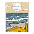 Picture of Summer Vacation Poster _GroupedProduct_Rectangle_Portrait_Canvas_Framed_