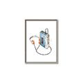 Picture of Retro Walkman Poster _GroupedProduct_Rectangle_Portrait_Canvas_Framed_