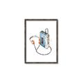 Picture of Retro Walkman Poster _GroupedProduct_Rectangle_Portrait_Canvas_Framed_
