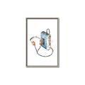 Picture of Retro Walkman Poster _GroupedProduct_Rectangle_Portrait_Canvas_Framed_
