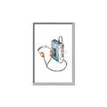 Picture of Retro Walkman Poster _GroupedProduct_Rectangle_Portrait_Canvas_Framed_