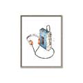 Picture of Retro Walkman Poster _GroupedProduct_Rectangle_Portrait_Canvas_Framed_