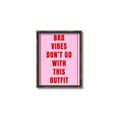 Picture of Bad Vibes Typography Poster _GroupedProduct_Rectangle_Portrait_Canvas_Framed_