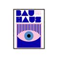 Picture of Bauhaus Eye Poster _GroupedProduct_Rectangle_Portrait_Canvas_Framed_