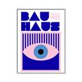 Picture of Bauhaus Eye Poster _GroupedProduct_Rectangle_Portrait_Canvas_Framed_