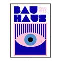 Picture of Bauhaus Eye Poster _GroupedProduct_Rectangle_Portrait_Canvas_Framed_