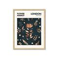 Picture of Flower Market London Poster _GroupedProduct_Rectangle_Portrait_Framed_Matted_