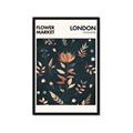 Picture of Flower Market London Poster _GroupedProduct_Rectangle_Portrait_Framed_Matted_