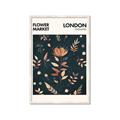 Picture of Flower Market London Poster _GroupedProduct_Rectangle_Portrait_Framed_Matted_