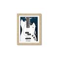 Picture of Retro White guitar Poster _GroupedProduct_Rectangle_Portrait_Framed_Matted_