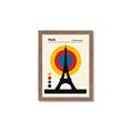 Picture of Retro Eiffel Tower Poster _GroupedProduct_Rectangle_Portrait_Framed_Matted_
