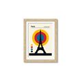 Picture of Retro Eiffel Tower Poster _GroupedProduct_Rectangle_Portrait_Framed_Matted_