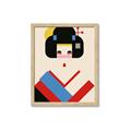 Picture of Geisha Retro Poster _GroupedProduct_Rectangle_Portrait_Framed_Matted_