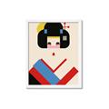 Picture of Geisha Retro Poster _GroupedProduct_Rectangle_Portrait_Framed_Matted_