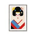 Picture of Geisha Retro Poster _GroupedProduct_Rectangle_Portrait_Framed_Matted_