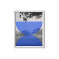 Picture of Misty Blue Horizon _GroupedProduct_Rectangle_Portrait_Framed_Matted_