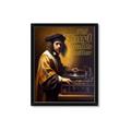 Picture of Old Vinyl Sounds Better Typography Poster _GroupedProduct_Rectangle_Portrait_Framed_Matted_