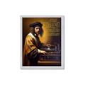 Picture of Old Vinyl Sounds Better Typography Poster _GroupedProduct_Rectangle_Portrait_Framed_Matted_