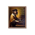 Picture of Old Vinyl Sounds Better Typography Poster _GroupedProduct_Rectangle_Portrait_Framed_Matted_