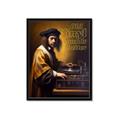 Picture of Old Vinyl Sounds Better Typography Poster _GroupedProduct_Rectangle_Portrait_Framed_Matted_