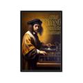 Picture of Old Vinyl Sounds Better Typography Poster _GroupedProduct_Rectangle_Portrait_Framed_Matted_