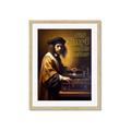 Picture of Old Vinyl Sounds Better Typography Poster _GroupedProduct_Rectangle_Portrait_Framed_Matted_