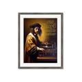 Picture of Old Vinyl Sounds Better Typography Poster _GroupedProduct_Rectangle_Portrait_Framed_Matted_