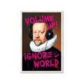 Picture of Volume Up Typography Poster _GroupedProduct_Rectangle_Portrait_Framed_Matted_